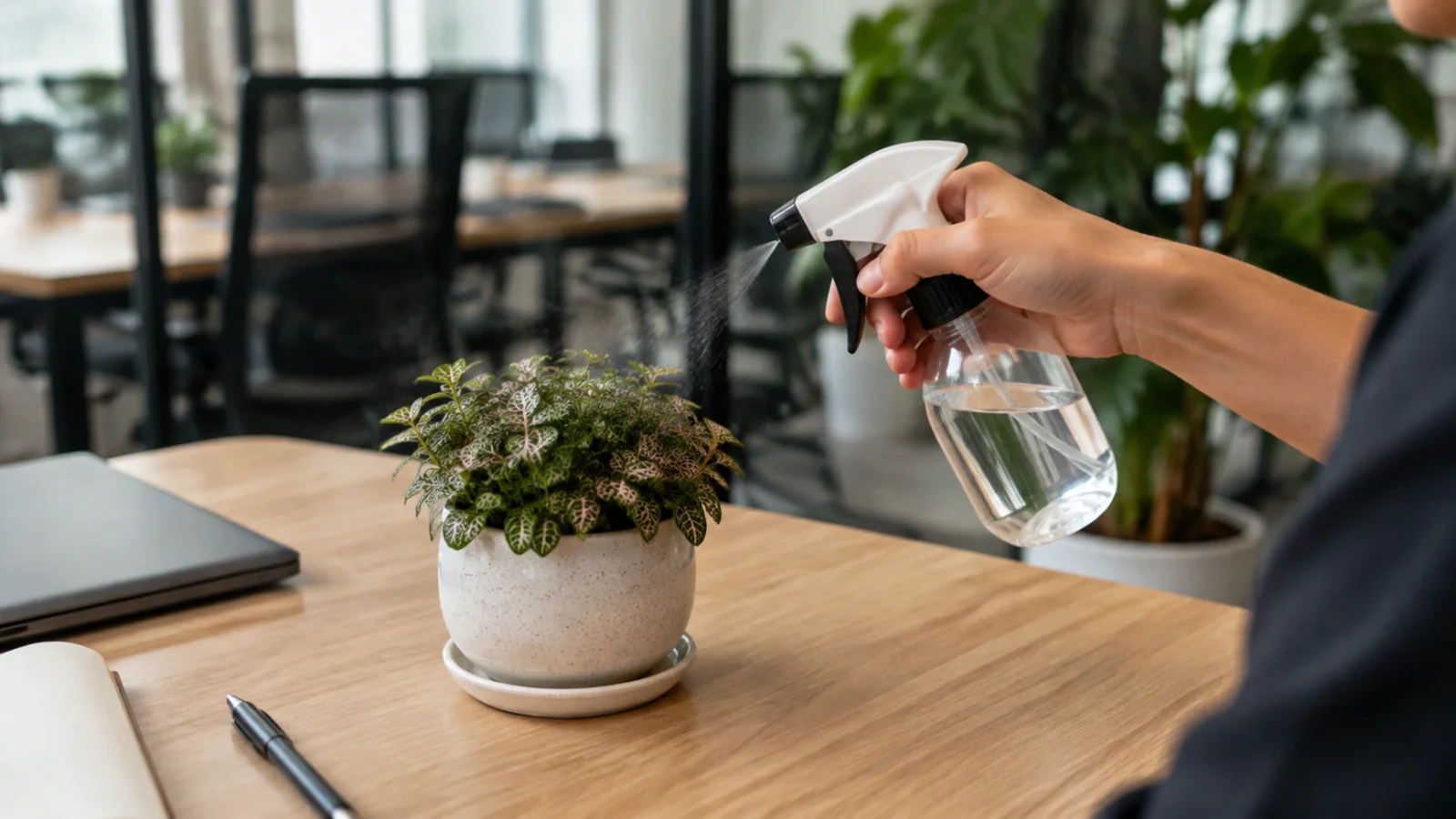 tưới nước cây cẩm nhung