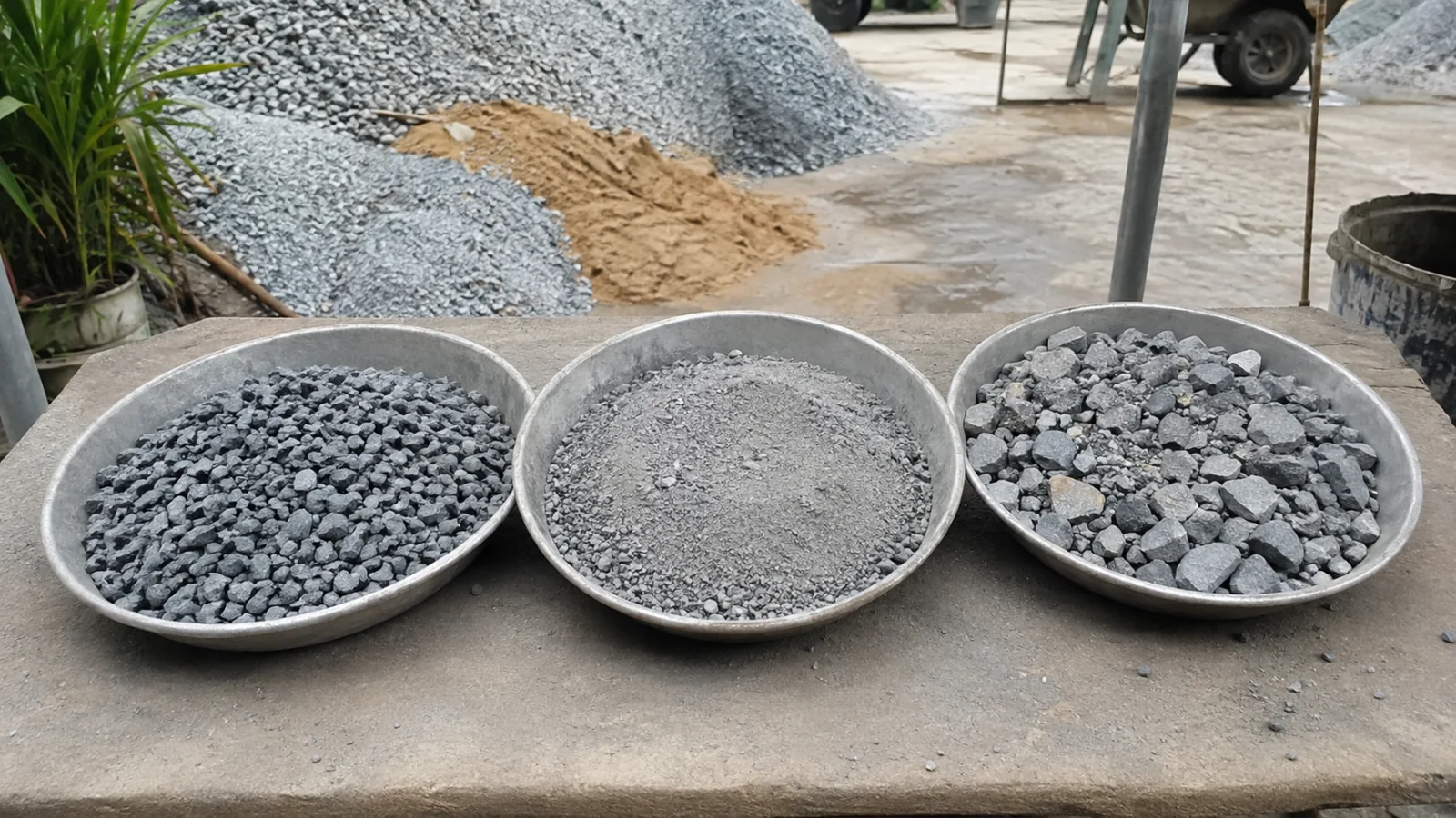 So sánh mi hạt nhỏ, đá mi bụi và đá cấp phối 0x4