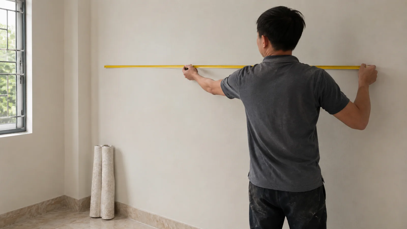tính số cuộn giấy dán tường hàn quốc