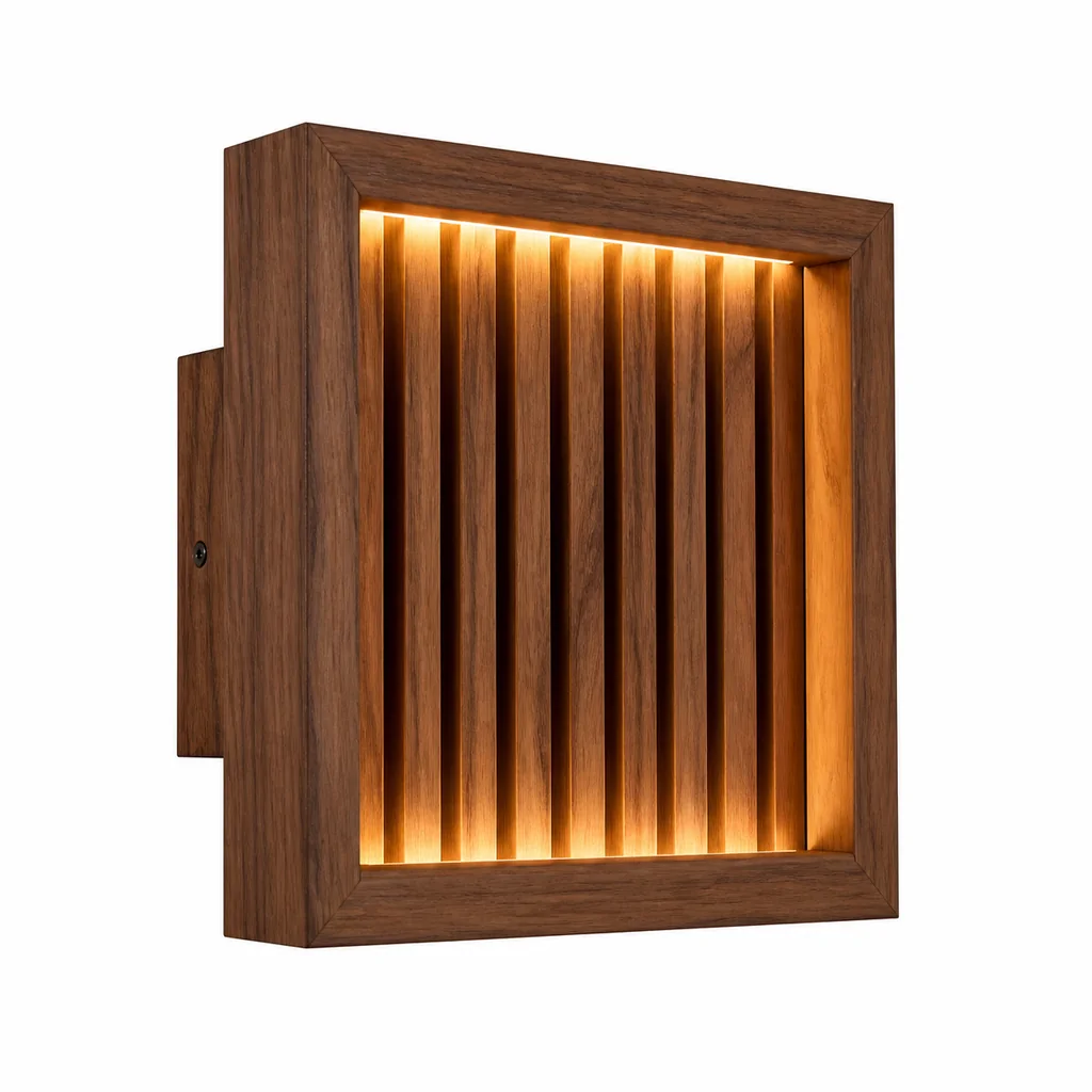 Đèn gắn tường trang trí DGT 005 bố trí trên vách cạnh sofa phòng khách