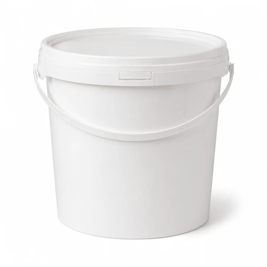 Sơn nội thất Jotun Jotaplast thùng 17L đặt cạnh tường phòng trọ đang lăn lớp phủ mờ