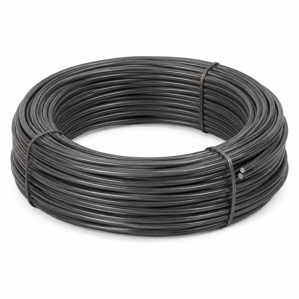 Thép cuộn Việt Đức phi 6 và phi 8 kê trên đà tại điểm nhận hàng công trình Cần Giờ