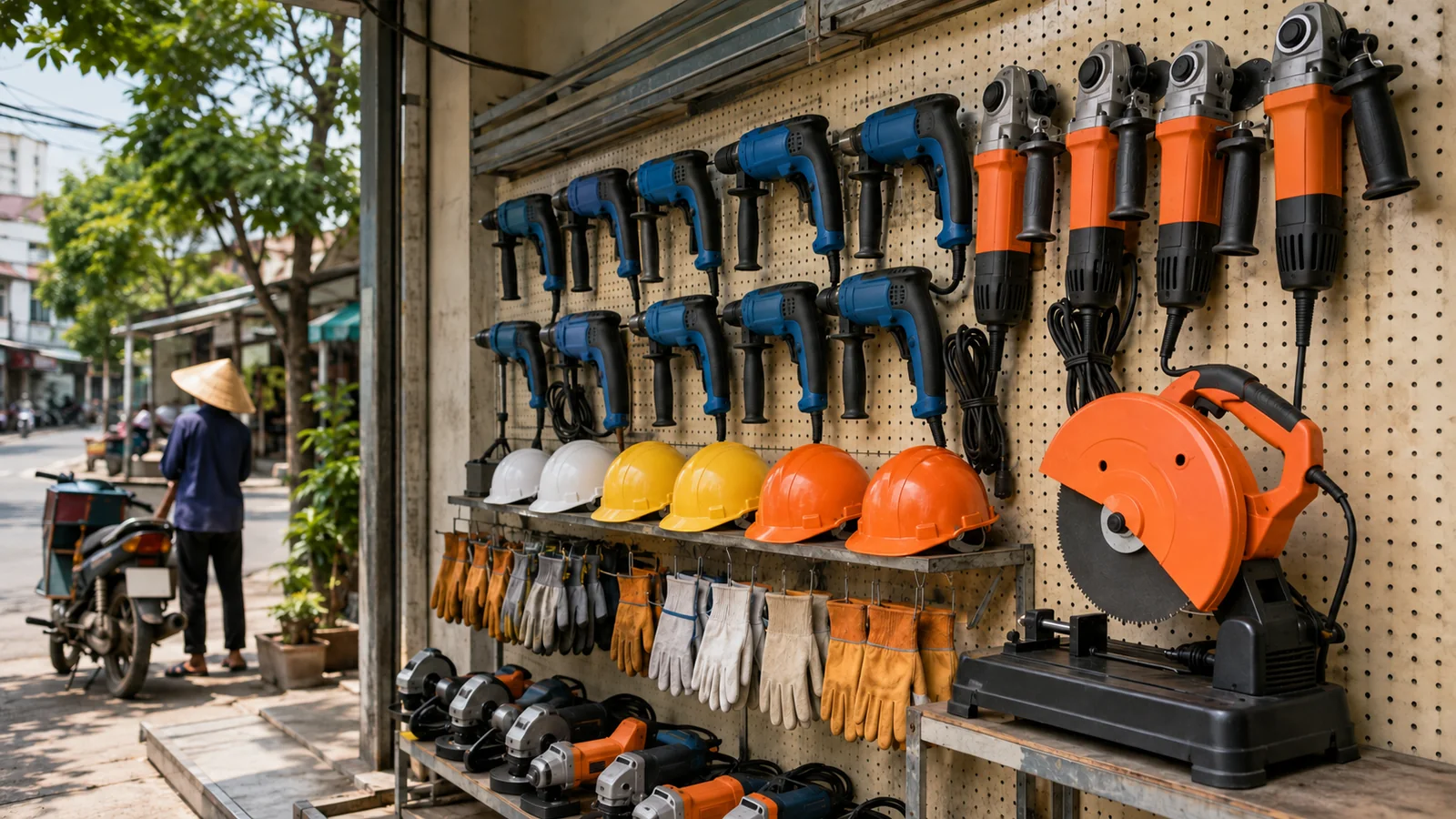 Dụng cụ xây dựng và máy cầm tay