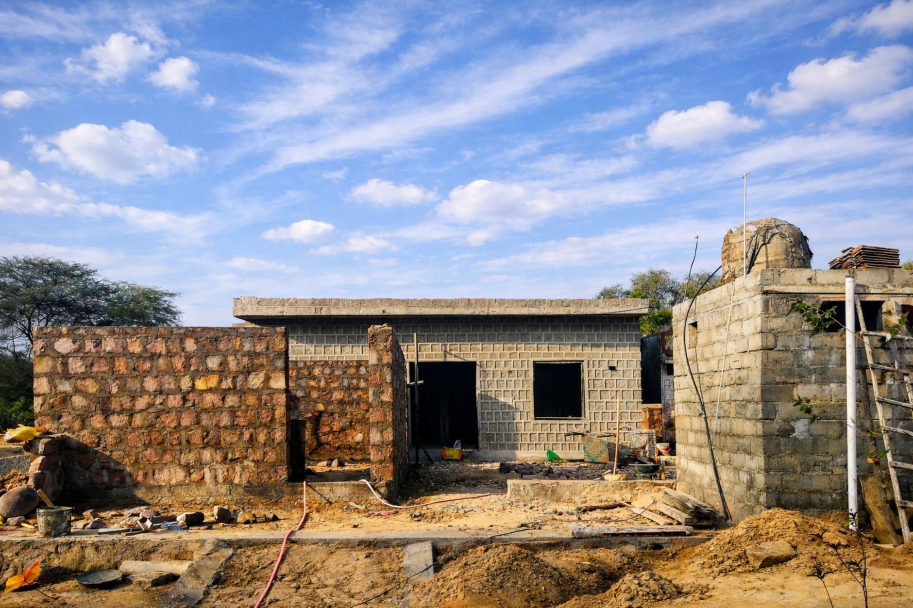 Xây nhà cấp 4 100m2 cần bao nhiêu xi măng? Cách tính đúng